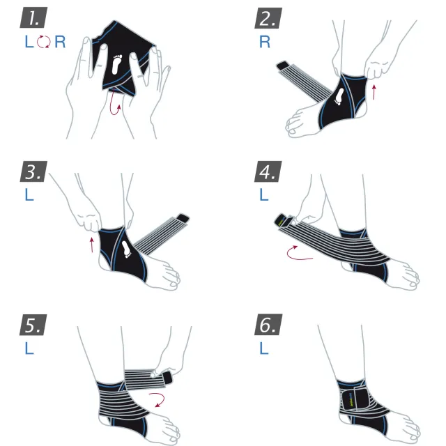 Actimove Sport Ankle Support Elastic Wrap Around