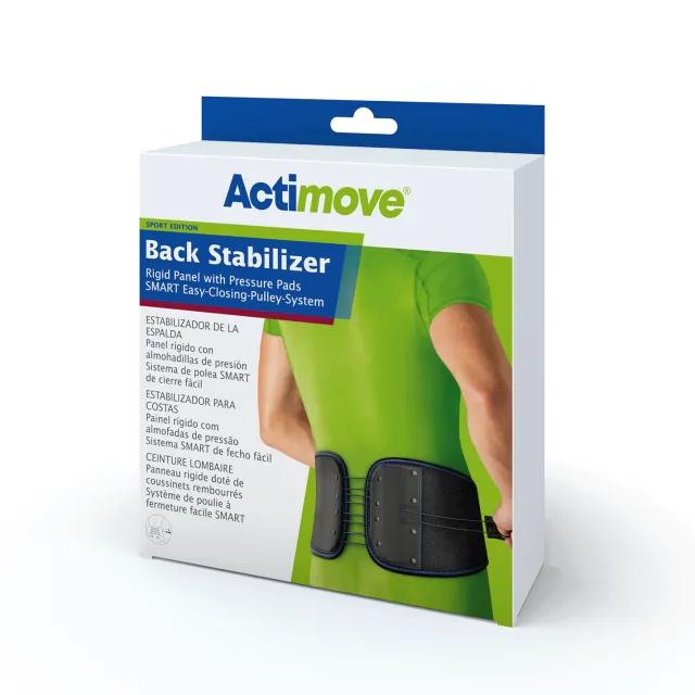 Actimove Sport Back Stabilizer Rigid Panel with Pressure Pads