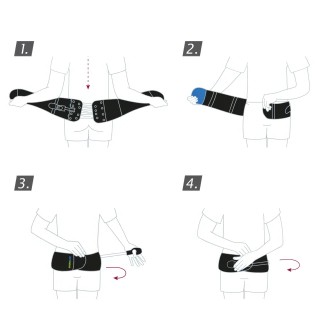 Actimove Sport Back Stabilizer Rigid Panel with Pressure Pads