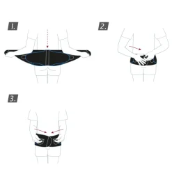 Actimove Sport Back Support 4 Stays Adjustable Double Layer Compression
