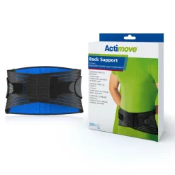 Actimove Sport Back Support 4 Stays Adjustable Double Layer Compression
