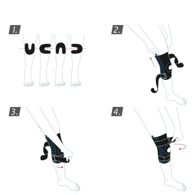 Actimove Sport Knee Stabilizer Adjustable Horseshoe & Stays