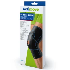 Actimove Sport Left PF Knee Brace Lateral Support Simple Hinges, Condyle Pads, J-shaped Buttress