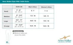 AW 141A Coolmax Ankle Socks 8-15 mmHg (3 Pack)