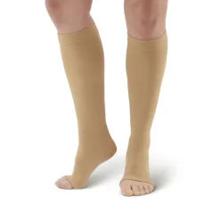 AW 322 Anti-Embolism Open Toe Knee High Stockings 18 mmHg