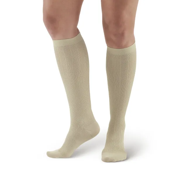 AW 109A Women's Patterned Knee High Dress Socks 15-20 mmHg