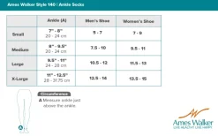 AW 140 Coolmax Ankle Socks 20-30 mmHg (3 Pack)