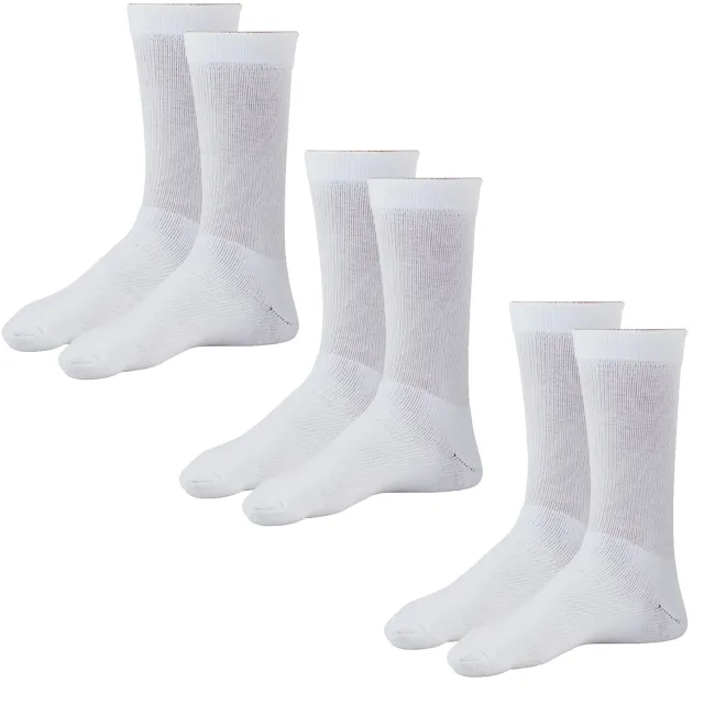AW 131 Coolmax Crew Socks 8-15 mmHg (3 Pack)