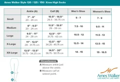 AW 120 / 125 /150 Coolmax Knee High Socks 20-30 mmHg (Variety 3 Pack)