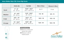 AW 132 Cotton Trouser Knee High Socks 15-20 mmHg