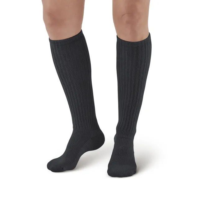 AW 180 E-Z Walker Plus Diabetic Knee Highs Socks for Sensitive Feet 8-15 mmHg