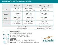 AW 217L Medical Support Chap Left Leg 20-30 mmHg (Sale)