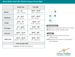 AW 152 Medical Support Knee Highs 15-20 mmHg
