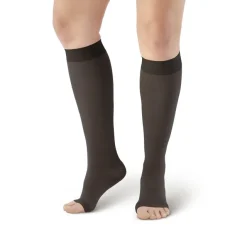 AW 201 Medical Support Open Toe Knee Highs 20-30 mmHg