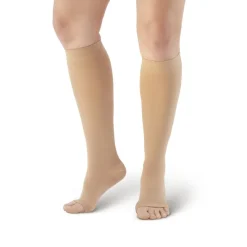 AW 201 Medical Support Open Toe Knee Highs 20-30 mmHg