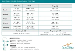 AW 212 Medical Support Open Toe Thigh Highs w/Dot Band 20-30 mmHg