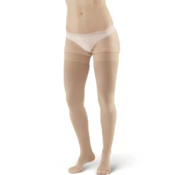 AW 305 Medical Support Open Toe Thigh Highs w/Dot Band 30-40 mmHg