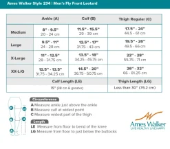 AW 234 Men's Fly Front Leotard 20-30 mmHg
