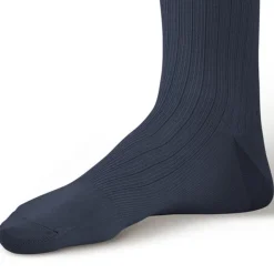 AW 129 Men's Microfiber/Cotton Knee High Dress Socks 15-20 mmHg