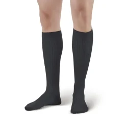 AW 128 Men's Microfiber/Cotton Knee High Dress Socks 20-30 mmHg