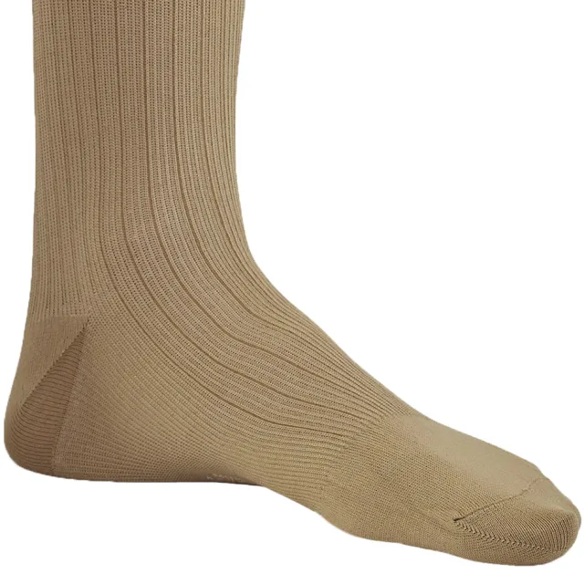 AW 128 Men's Microfiber/Cotton Knee High Dress Socks 20-30 mmHg