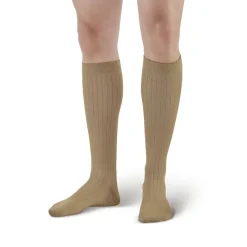 AW 128 Men's Microfiber/Cotton Knee High Dress Socks 20-30 mmHg