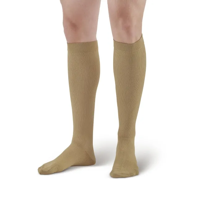 AW 126 Men's Microfiber Knee High Dress Socks 30-40 mmHg