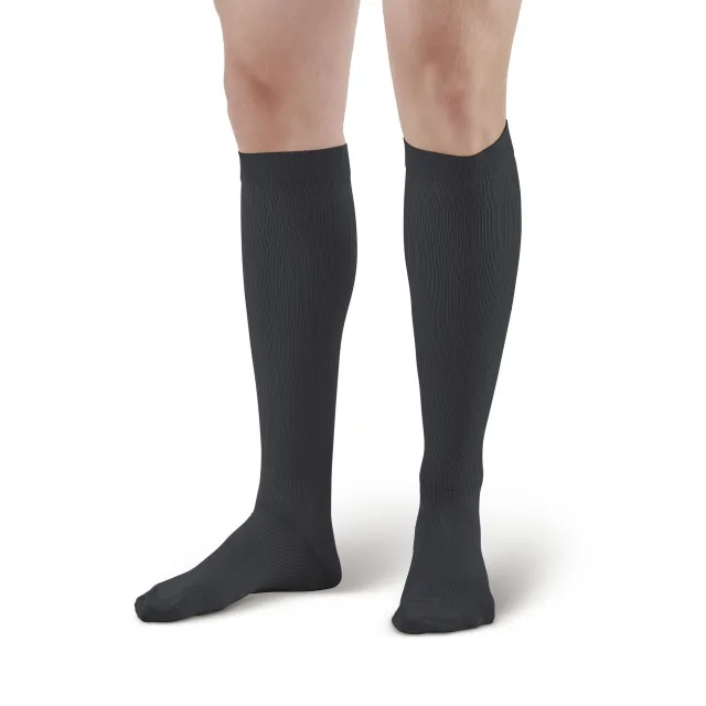 AW 126 Men's Microfiber Knee High Dress Socks 30-40 mmHg
