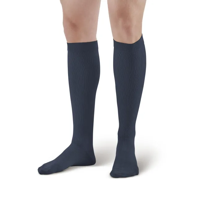 AW 126 Men's Microfiber Knee High Dress Socks 30-40 mmHg