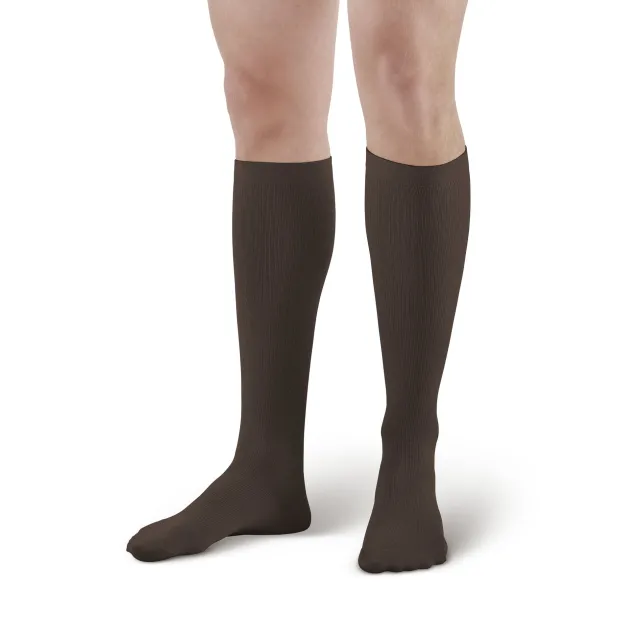 AW 638 Men's Microfiber Knee High Socks 8-15 mmHg