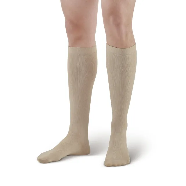 AW 638 Men's Microfiber Knee High Socks 8-15 mmHg