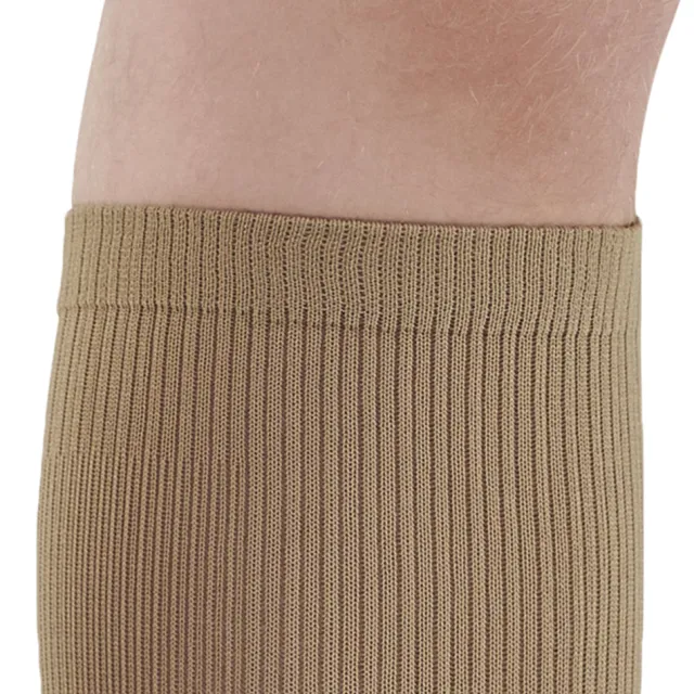 AW 166 Men's Travel Knee High Socks 15-20 mmHg (Sale) Small Khaki