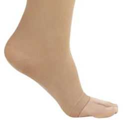 AW 213 Microfiber Opaque Knee Highs Open Toe 20-30 mmHg
