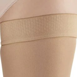 AW 265 Microfiber Opaque Open Toe Thigh Highs w/Dot Band 20-30 mmHg