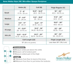 AW 218 Microfiber Opaque Pantyhose 20-30 mmHg