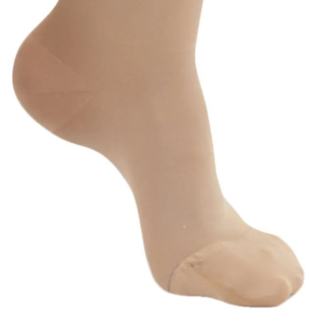 AW 257 Microfiber Opaque Thigh High w/Dot Silicone Band 15-20 mmHg