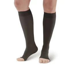 AW 391OT Luxury Opaque Open Toe Knee Highs 30-40 mmHg (Sale)