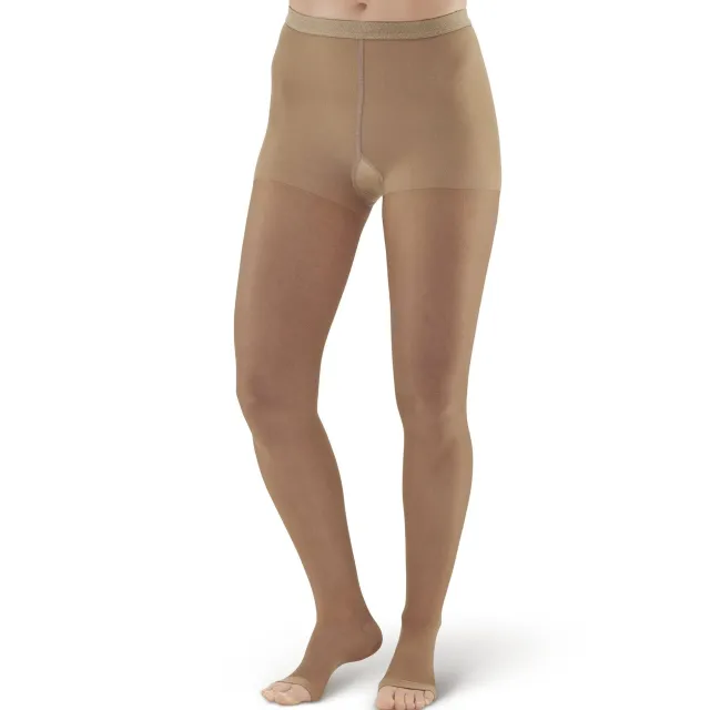 AW 33OT Sheer Support Open Toe Pantyhose 20-30 mmHg