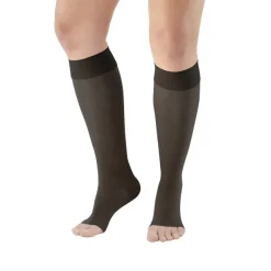 AW 235OT Signature Sheer Open Toe Knee Highs 15-20 mmHg (Sale)