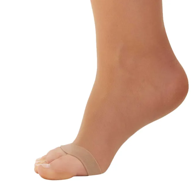 AW 76OT Soft Sheer Open Toe Knee Highs 8-15 mmHg