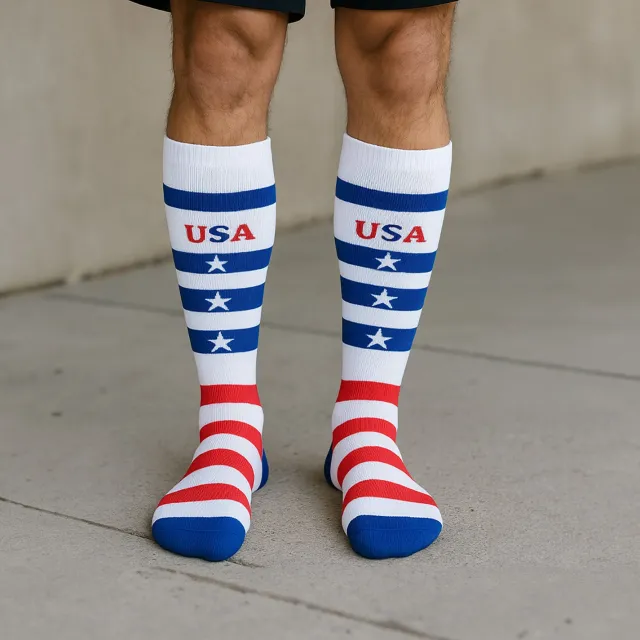 AW 676 Pattern Knee High Socks 20-30 mmHg