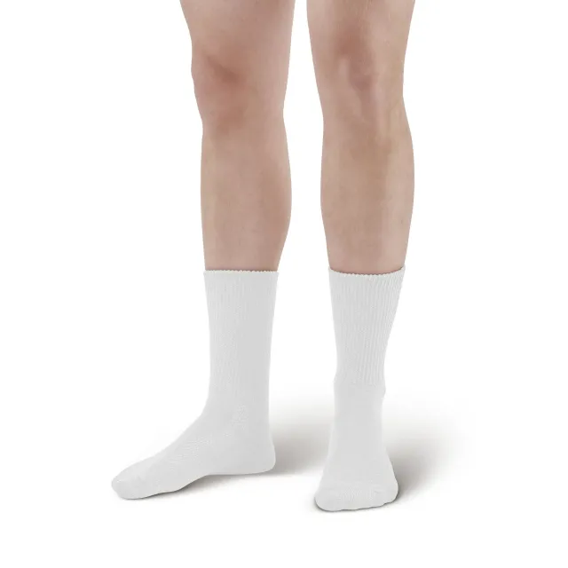 AW 737 Polyester Diabetic Crew Socks (Two Pack)
