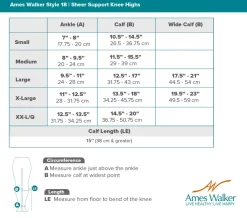 AW 18 Sheer Support Knee Highs 20-30 mmHg