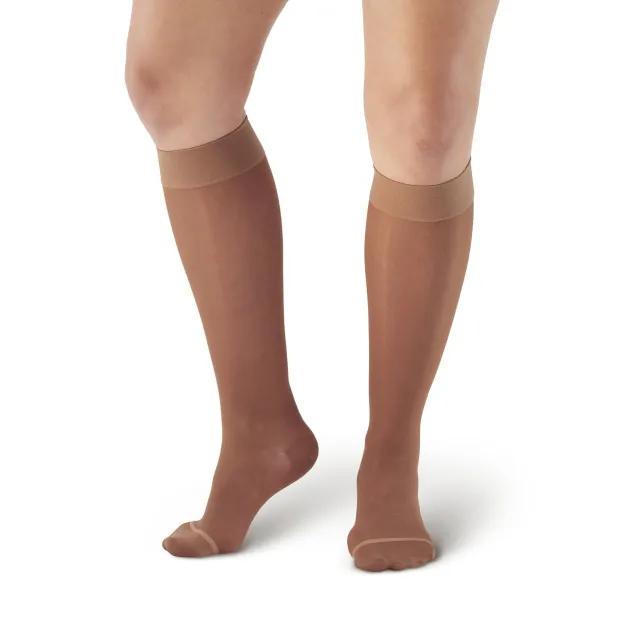 AW 16 Sheer Support Knee Highs 15-20 mmHg