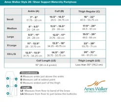 AW 26 Sheer Support Maternity Pantyhose 15-20 mmHg