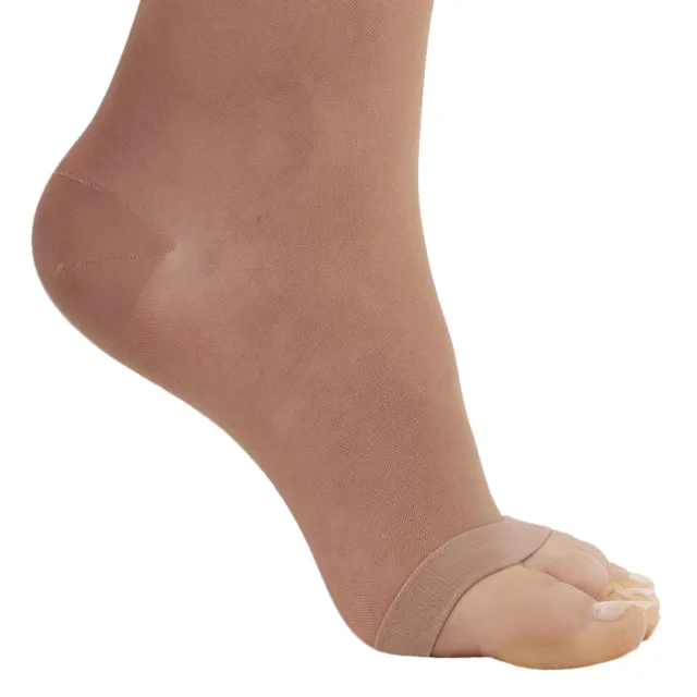 AW 41 Sheer Support Open Toe Knee Highs 15-20 mmHg