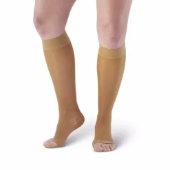 AW 44 Sheer Support Open Toe Knee Highs 20-30 mmHg