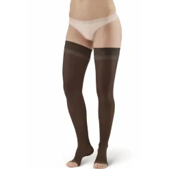 AW 45 Sheer Support Open Toe Thigh Highs w/Top Band 15-20 mmHg