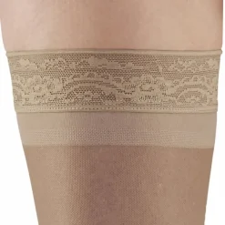 AW 48 Sheer Support Open Toe Thigh Highs w/Top Band 20-30 mmHg
