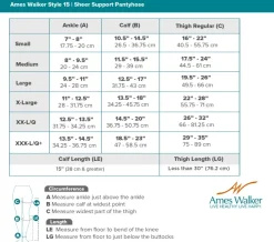 AW 15 Sheer Support Pantyhose 15-20 mmHg
